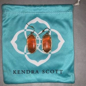 Kendra Scott Elle drop earring in orange